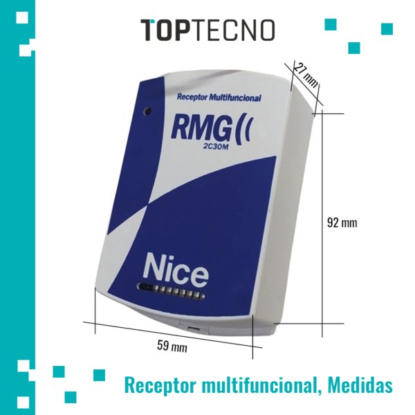 Receptor 2 canales 2077 botones Nice - Image 5