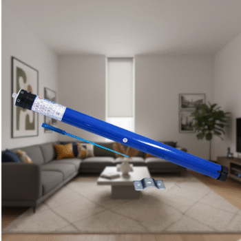 Motor tubular para cortina de hasta 20kg de peso.