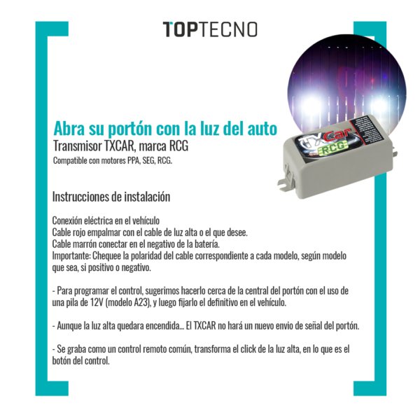Transmisor para autos y motos - Image 2