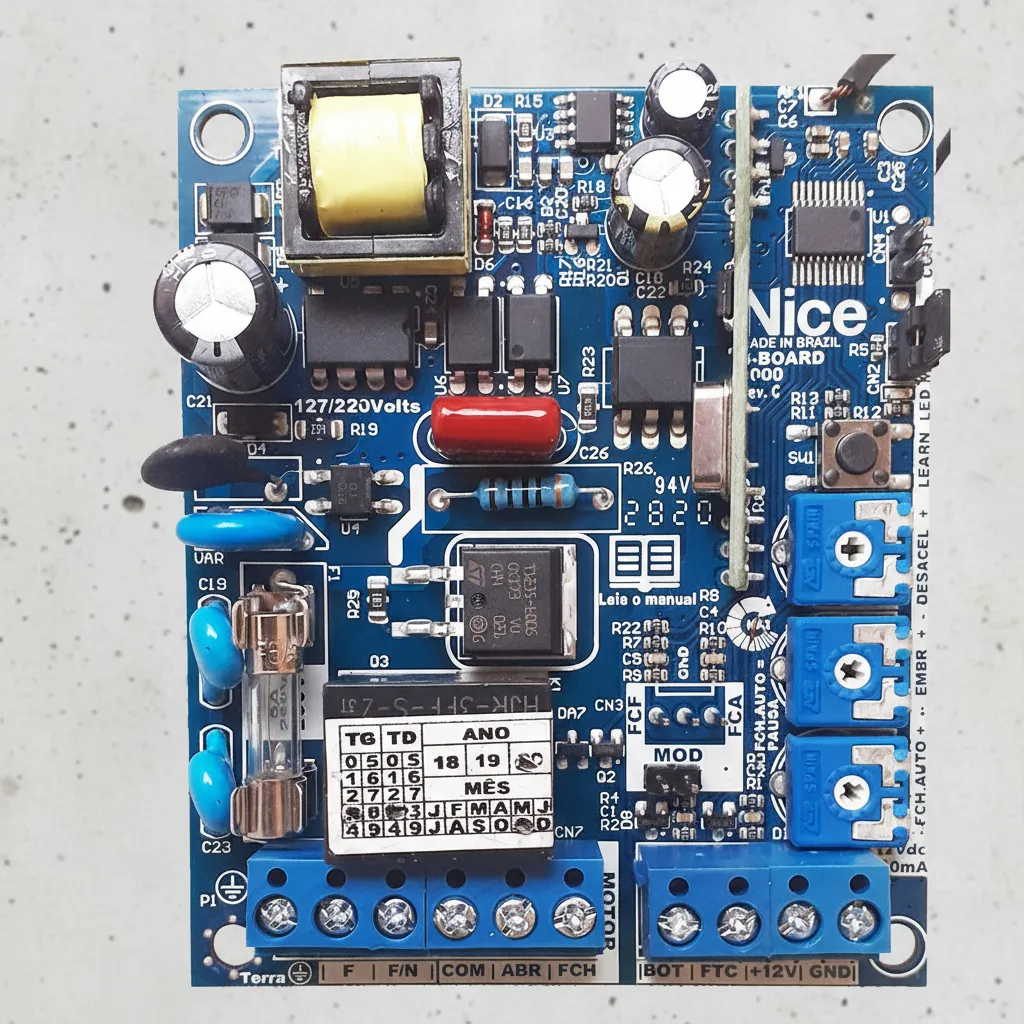 Central para portón con freno Rolling Code Nice. - Image 3