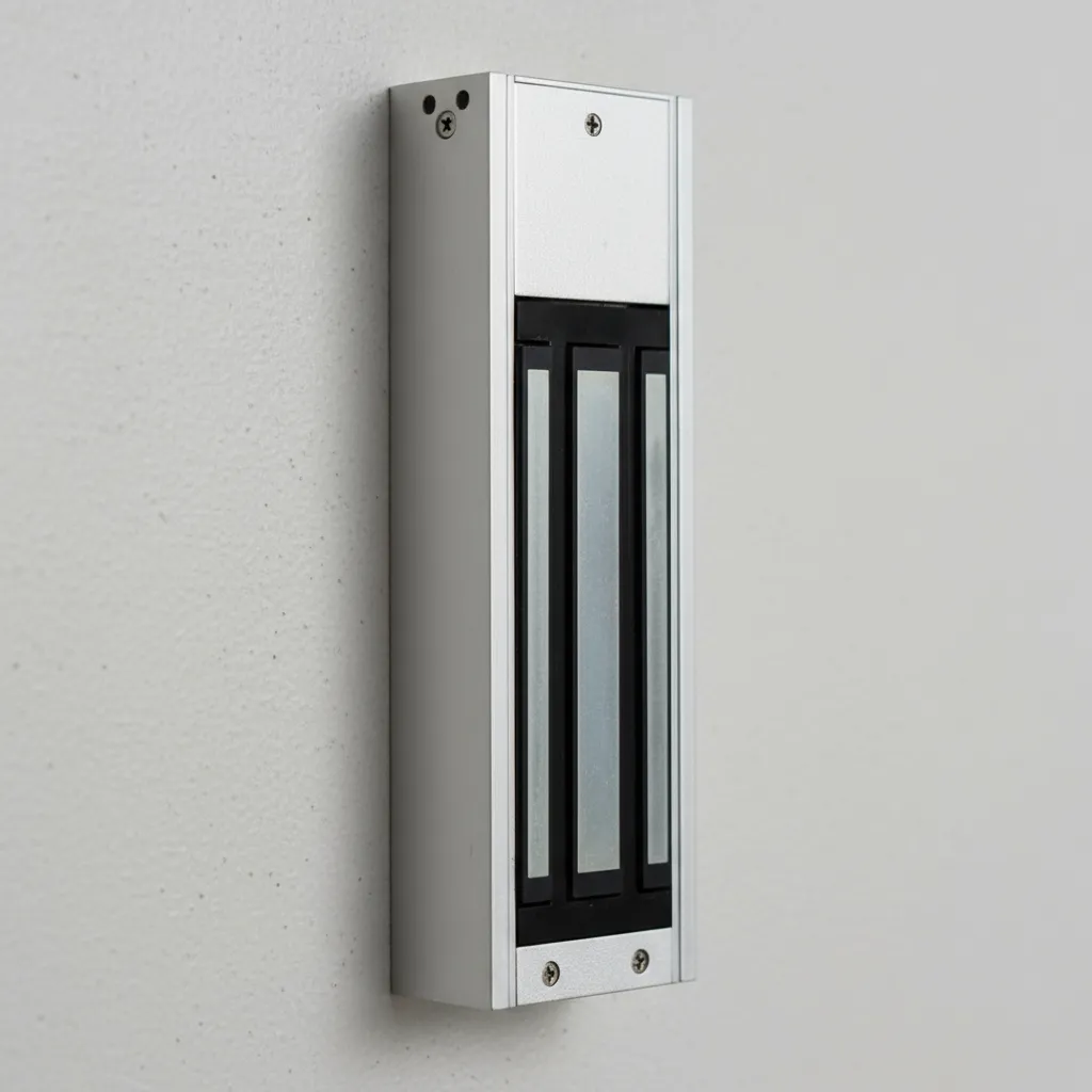 Cerradura Electromagnética 180kg. fuerza retención