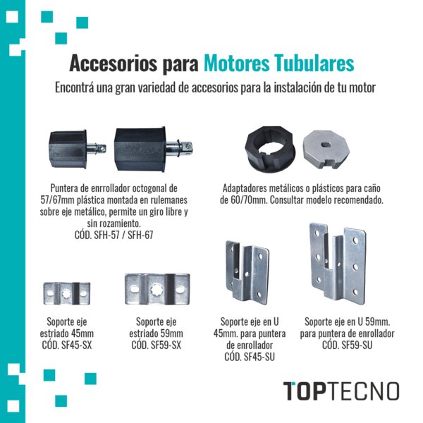 Motor tubular 100kg, con receptor incluido - Image 4