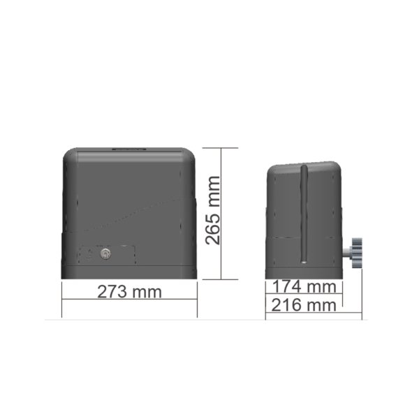 Kit Motor Corredizo portones de hasta 300Kg "Soft Closing" - Image 6
