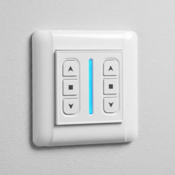 Receptor de pared motor tubular doble