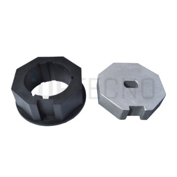 Conjunto de adaptadores octogonales metalicos de 57mm motor de 45mm