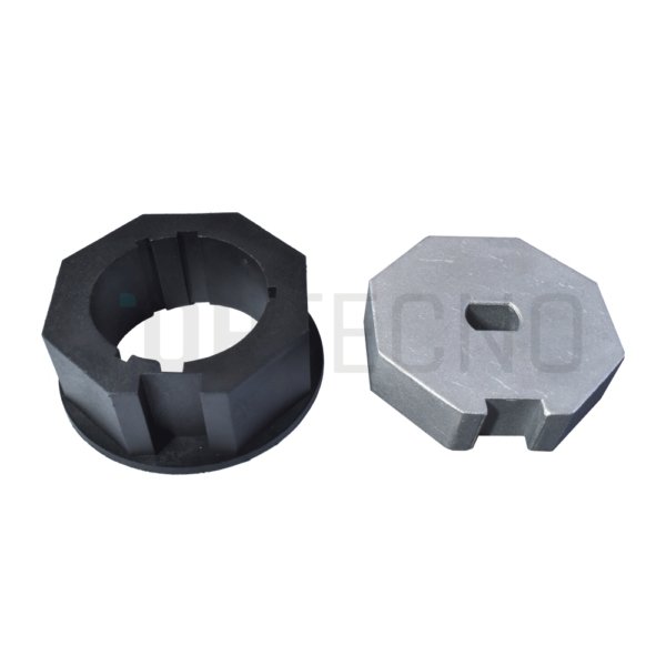 Conjunto de adaptadores octogonales metalicos de 57mm motor de 45mm