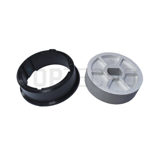 CONJUNTO DE ADAPTADORES CIRCULARES METALICOS DE 57MM MOTOR DE 45MM
