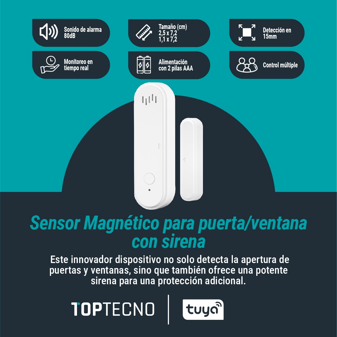 Magnético para Puerta Ventana WIFI con Sirena - Image 5