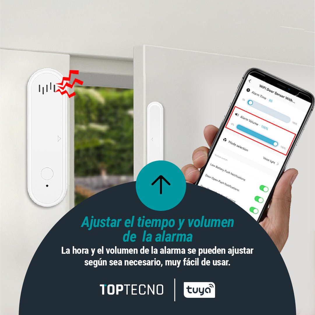 Magnético para Puerta Ventana WIFI con Sirena - Image 7